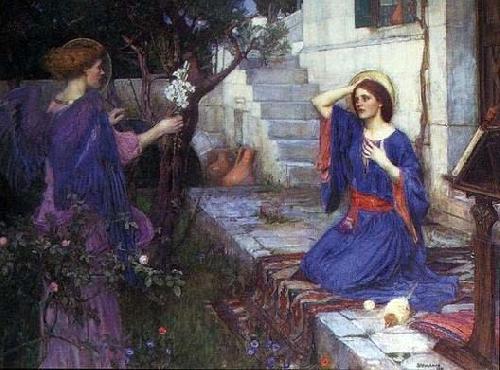 John William Waterhouse The Annunciation oil painting picture